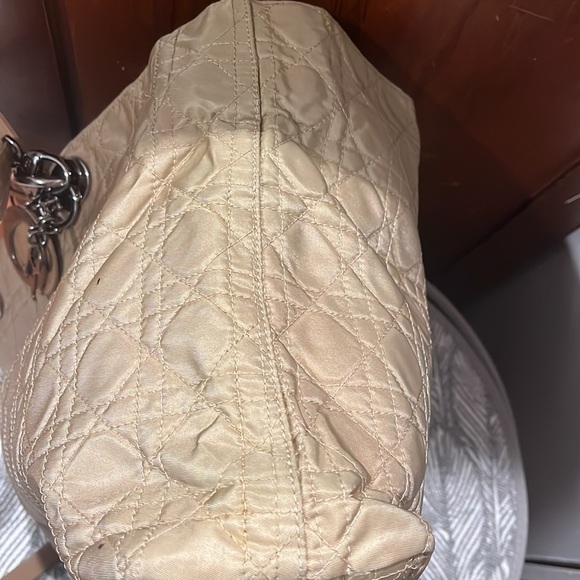 Christian Dior Quilted Denim Cannage Lady 2 way Tote - Picture 11 of 14